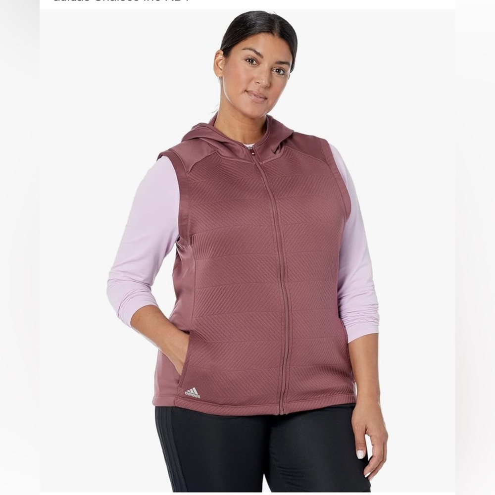 New with tags adidas RDY Cold Vest size S color silent crimson